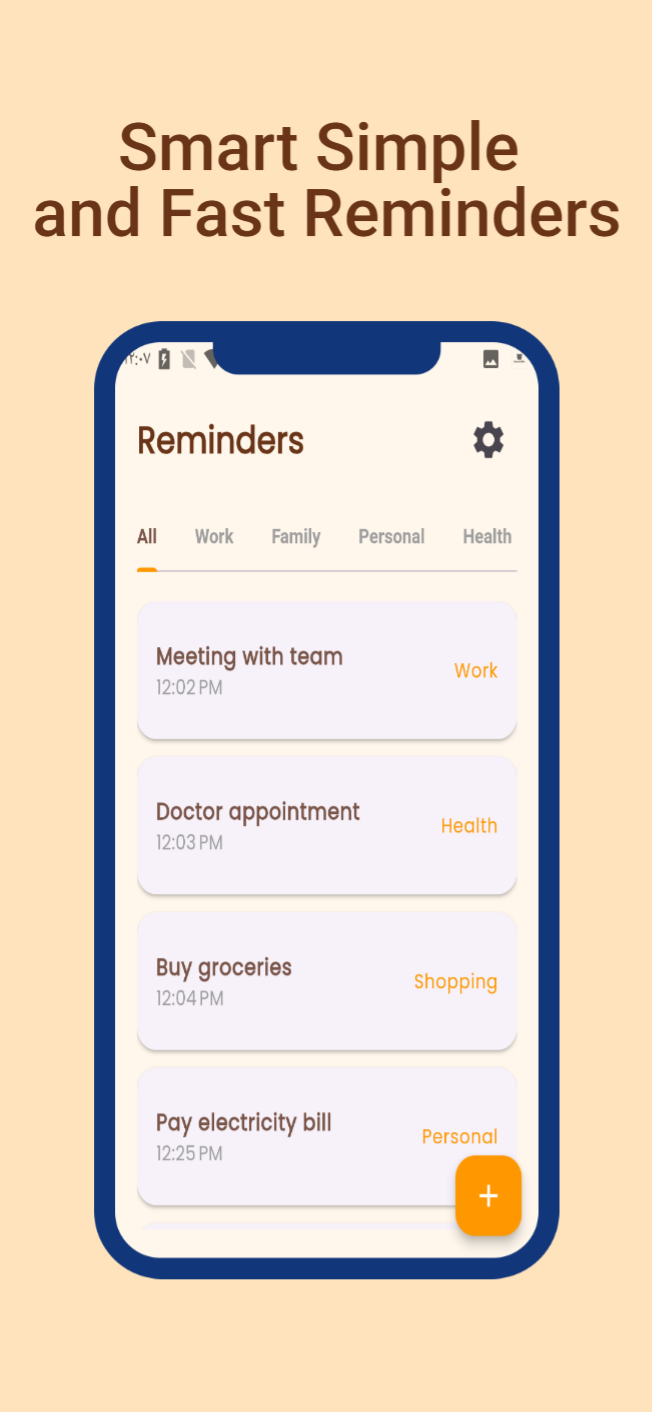 RemindMe app screen 2