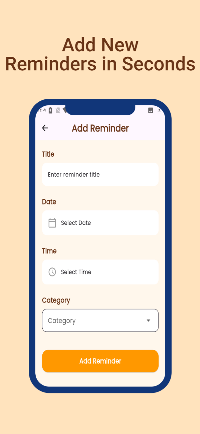 RemindMe app screen 3